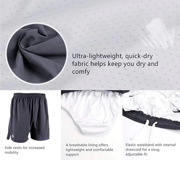 Mens small Naviskin shorts with liner navy drawstring wear workout or swimming - Picture 9 of 9